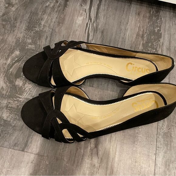 Size 8 Circus by Sam Edelman Black Women's Sandals, open toed, like new - Picture 5 of 9